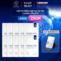 Mặt nạ tế bào gốc Exosome Mask hộp 10 miếng - Yuejin, giúp phục hồi da, chống lão hóa, da sáng mịn