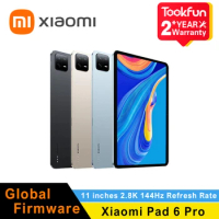 NEW Global Firmware Xiaomi Pad 6 Pro Tablet 11-Inch 2.8K Ultra HD Screen Dolby MIUI Pad 14 Android Google Play 8600 mAh Battery