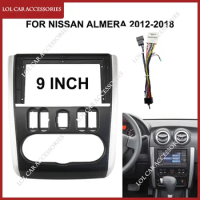 9 Inch For Nissan Almera 2012-2018 Car Radio Android Stereo GPS MP5 Player Panel Casing Frame 2 Din Head Unit Fascia Dash Cover