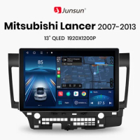 Junsun X7 MAX 13.1“ 2K AI Voice Wireless CarPlay Android Auto Car Radio for Mitsubishi Lancer 10 2007-2013 Multimedia autoradio