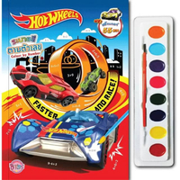 หนังสือ HOT WHEELS ระบายสีตามตัวเลข FASTER AND RACE!