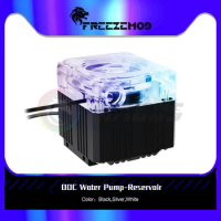 FREEZEMOD PC MOD Water Cooling Mute Pump Max Head 3.5m With Meter Flow 650L/H Support RGB AURA Multicolor,5V RGB,PU-EF6