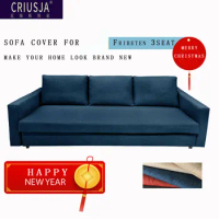 CRIUSJA Couch Cover Remake for ikea Friheten 3seater Sofa Cover, Friheten 3-seat Sofa-bed Cover, Linen Texture, Velvet, Plaid