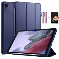 T220 Cover for Samsung Galaxy Tab A7 Lite 8.7 SM-T220/T225 Tablet Case Tri-fold Soft PC Back Cover Tab A7 Lite 2021 Case Funda