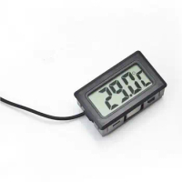 Mini LCD Digital Thermometer with Waterproof Probe Indoor Outdoor Convenient Temperature Sensor for Refrigerator Fridge Aquarium