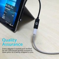 0.2m 15V 3A USB Type-C Power Supply For Microsoft Surface Pro 4 5 6 Go PD Charging Adapter Cable DC Cord Fast Charger Tablet