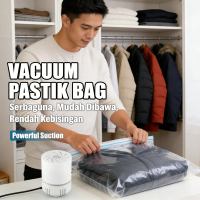 Pompa Vakum Kecil Tas Penyimpanan Pakaian & Bedogan 100% Kaca | Alat Pembersih Udara Praktis & Ringa