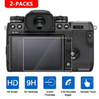 2Pcs Tempered Glass Screen Protector for Fujifilm X-T1 X-T2 X-T3 X-H1 X-T100 X-T20 X-T10 XF10 X-E3 X70 X-Pro2 X-Pro1 X100T X100F