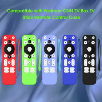 Protective Cover Waterproof Shock-proof Top Opening Remote Control Solid Color Silicone Case For Walmar Onn/Android TV 4K UHD
