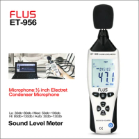 FLUS Sound Level Meter Digital Professional Sound Level Meter Sonometros Noise Audio Level 30-130dB USB Cable Decibels Meter