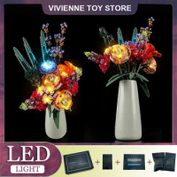 DIY LED Light Kit For LEGO 10280 Flower Bouquet (Only LED Light,Without Blocks Model)