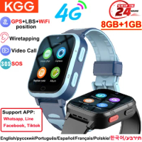 ROM 8GB 4G Kids Smart Watch GPS WiFi Position Video Call Phone Android Watch Children Smartwatch Call Back Monitor Alarm Clock
