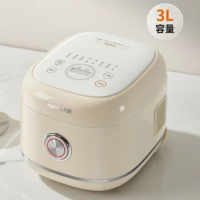 Joyoung 3L Non-stick Rice Cooker with Stainless Steel Inner Pot and Intelligent Reservation Steamer for 2-6 People 220V
