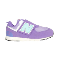 NEWBALANCE 女小童復古慢跑鞋-WIDE-574系列 N字鞋 寬楦 NW574HGK 紫水藍白