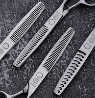 理髮剪刀 理髮剪刀去髮量10~50%無痕鹿角魚骨碎髮牙剪打薄美髮剪刀『XY24351』