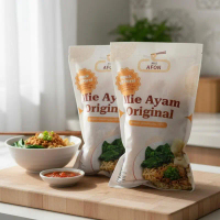 Mie afon PAKET MIE AYAM FROZEN | Mie Basah Telur + Minyak Bumbu + Ayam (1pack isi 2 porsi)