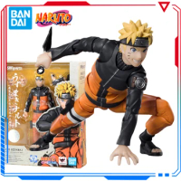 Bandai Original SHF Uzumaki Naruto Action Figure Shippūden Anime Figurine Collection Display Gifts for Boys