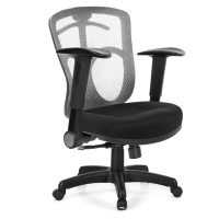 【GXG】短背半網 電腦椅 摺疊扶手(TW-096 E1)