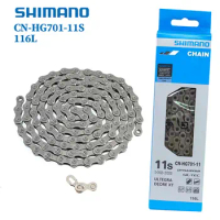 Shimano ULTEGRA DEORE XT HG701 Bicycle Chain 11 Speed Road MTB 116L Chains with Quick Link Connector for M7000 M8000 5800 6800