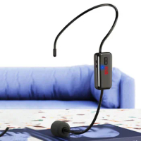 FM Wireless Microphone Headset Megaphone Radio Mic Portable Handsfree Megaphone Mic For Loudspeaker Teaching Meeting Guide