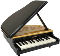 Kawai【日本代購】河合 迷你三角鋼琴 25鍵 日本製1191 - 黑色