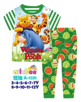 7Y - WINNIE THE POOH BAJU TIDUR PIYAMA ANAK CEWEK AILUBEE A1231