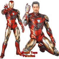 MAFEX MK85 1/12 Men Soldier Iron Man Marvel Super Hero Robert Downey Jr. Full Set 6'' Action Figure Collectible Fans Gifts