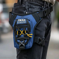 Tingkat Outdoor Tas Paha Pria Terbaru Tactical Kualitas High Grade Beyond Style Biru dengan Fitur Mu