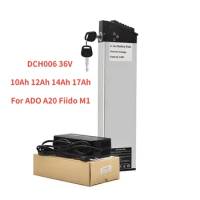 For ADO A20 Fiido M1 Folding Electric Bike Spare Battery DCH006 36V 10.4Ah 12.5Ah 17.5Ah For MATE Bike Replacement Battery