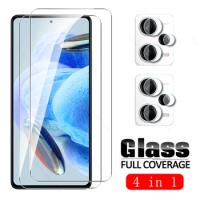 Redmy Note12Pro Glass For Xiaomi Redmi Note 12 Pro Plus 5G 4in1 Tempered Glass Note12 Pro+ Speed 12S 4G Camera Screen Protector