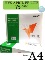 Kertas HVS April PP Lite 75 Gsm Ukuran A4 , 1 RIM / 500 Lembar
