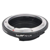 Haoge Lens Mount Adapter for Canon FD mount Lens to Leica M-mount Camera such as M240, M240P, M262, M3, M2, M1, M4, M5, CL, M6