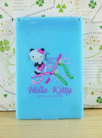 【震撼精品百貨】Hello Kitty 凱蒂貓-摺疊鏡-藍貓咪 震撼日式精品百貨