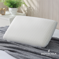 HOYACASA 100%泰國乳膠肩頸支撐高彈枕 – 平面型(二入)