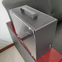 機殼mini迷你電腦機箱臺式機提手matx主板itx全側透明diy外殼白色atx
