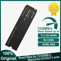 วีสเทิร์น ดิจิตอล WD_BLACK SN7100 1TB 2TB NVMe SSD ภายในสำหรับเล่นเกม ไดรฟ์โซลิดสเตต Gen4 PCIe M.2 2
