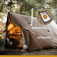 OneTigris TEGIMEN Hammock Hot Tent with Stove Jack, Spacious Versatile Wall Tent with Snow Skirt, 3000mm Waterproof Tent Bag