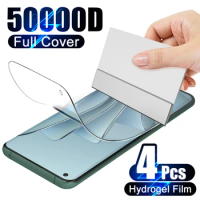 4PCS Full Cover Hydrogel Film For OnePlus 11 9 10 Pro 7T 8T 10T 10R 9RT ACE 12 Screen Protector One Plus Nord 2T CE 2 Lite