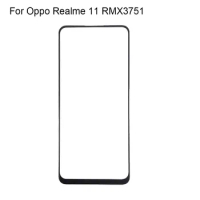 For Oppo Realme 11 RMX3751 Front LCD Glass Lens touchscreen Realme11 Touch screen Panel Outer Screen Glass without flex