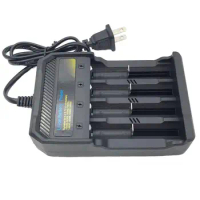 18650 Battery Charger 3.7V 18650 Charger Li-ion Battery USB 4 Slot Independent Charging 3.7V Rechargeable Lithium Battery
