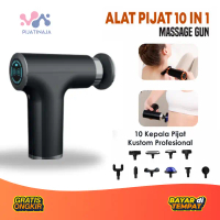 Alat Pijat Elektrik Pijat Getar Elektrik Massage Gun Alat Otot Alat Pijat 10 In 1 Gun Smart /  Mesin