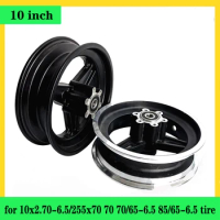 For 10 inch Scooter 6 Hole 6.5 Inch Hub Rim Replace Accessories 10x2.70-6.5 &amp; 255x70 70/65-6.5 85/65-6.5 Tubeless Wheel