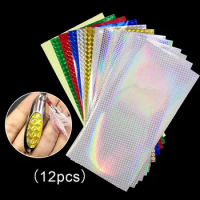 20cmx10cm Lure Tape Sticker Sticker Belt Decor Raw Materials Sheet Tackle 12pcs Accessories DIY Fishing Reflective Replacement