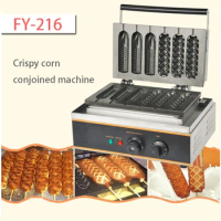 FY-216 Six Pieces Corn Waffle Maker Rench Muffin Hot Dog Making Machine Crispy Corn Conjoined Machine Commercial 1PC
