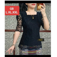 OS BLUS BROKAT TANGAN LURUS/BAJU ATASAN RENDA KONDANGAN BATAK MUTIARA
