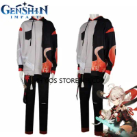 Genshin Impact Kaedehara Kazuha Hoodie Cosplay Costumes Anime Game Sweater T-shirt Set Women Men Uniform Halloween Carnival Suit