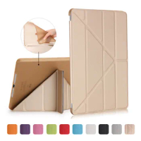 Tablet Protective Case for Apple iPad mini 4 mini 5 3-Flod silicone Cover For iPad mni 4 mini 5 2019 7.9 inch tablet Holder