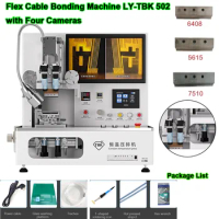 LCD Phone Repair Screen Flex Cable Bonding Machine LY-TBK 502 Mobile COF ACF Constant Temperature Press Bonder with Four Cameras