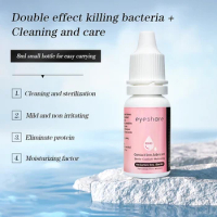 EYESHARE 8ml Eye drops lens liquid lens solution Comfort Rewetting Drops Contact Lenses Drops Beauty Pupil Cleaning Health Care