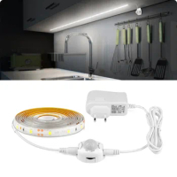 Wireless PIR Motion Sensor LED Strip light 12V Auto on/off Stair Wardrobe Closet kitchen LED Light lamp 110V 220V 1M 2M 3M 4M 5M